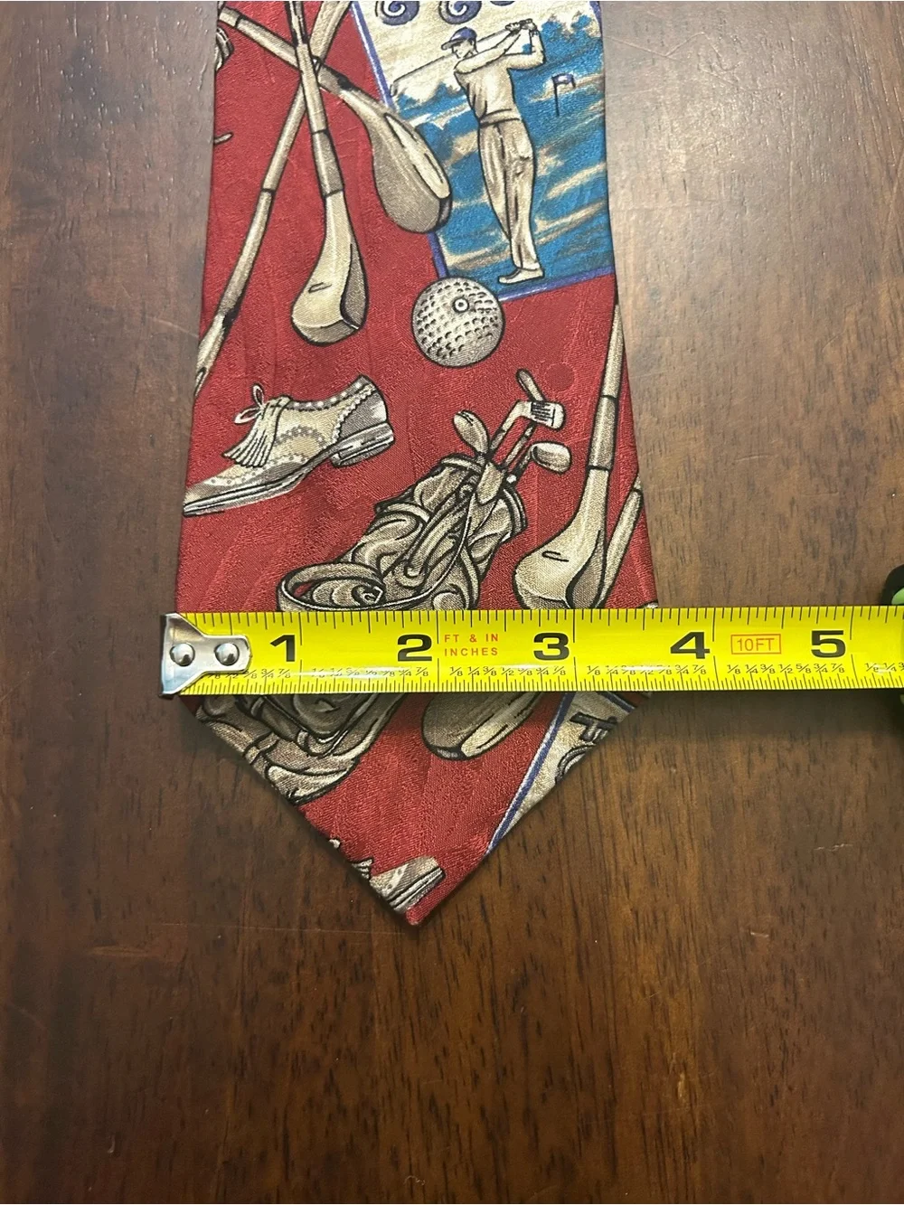 Vintage Golf 100% Silk Tie